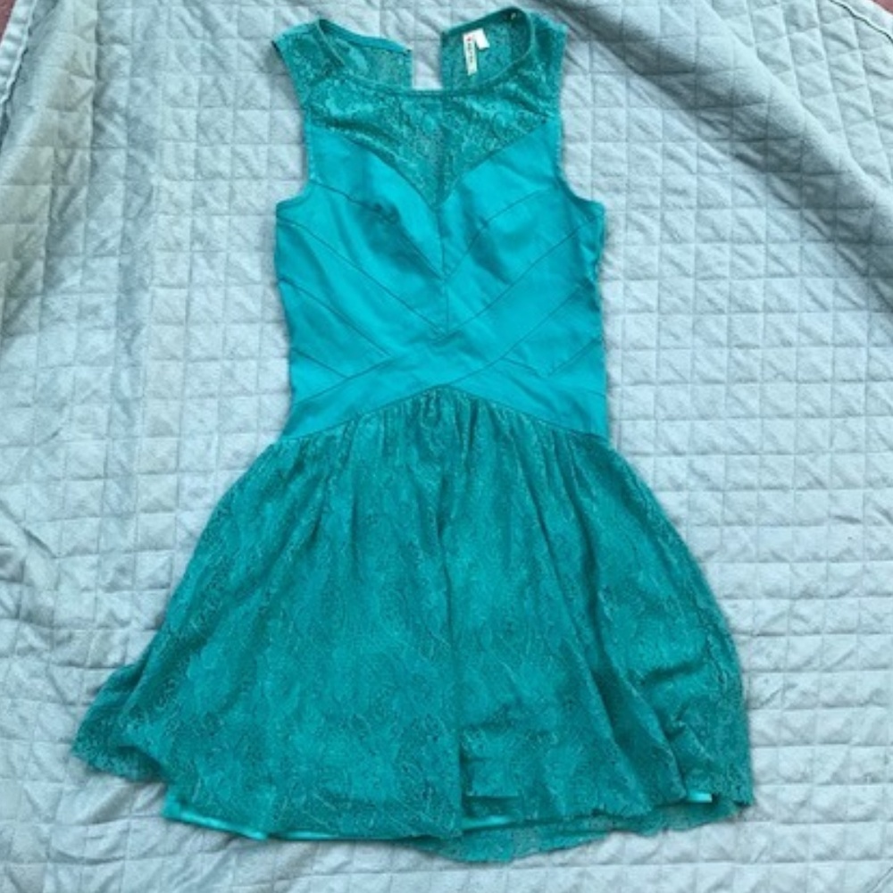 Blue mini dress